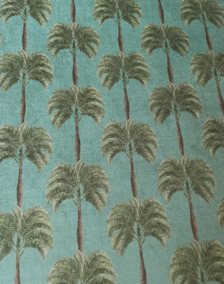 Little Palma Velvet Fabric, Bay