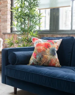 Mairi Helena Summer Thistle Cushion Cover