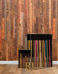 MRV-05 Small Printed Rulers Wallpaper by Mr & Mrs Vintage