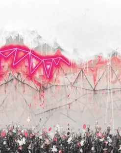 Neon Bunting, Soho Pink