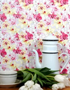 Orchid Romance Grey/Pink, Half Scale