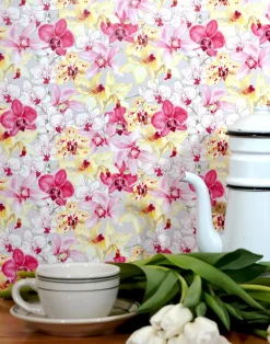 Orchid Romance Grey/Pink, Half Scale