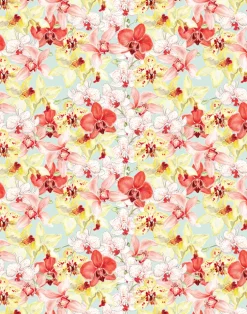 Orchid Romance Mint/Peach, Full Scale