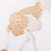 Ostrich Large, Gold Leaf on Bone