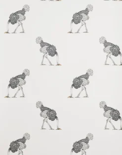 Ostrich Small, Pencil on Bone