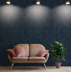 OVERSTOCK Keziah Night, Blue & Sand 1 roll