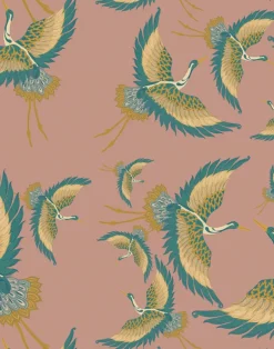 Pachamama, Rose Velvet Fabric