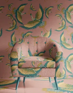 Pachamama, Rose Velvet Fabric