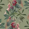Passiflora Velvet Fabric, Sage
