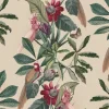 Passiflora Velvet Fabric, Antique