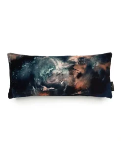 17 Patterns Cloudbusting Earth Blue Lumbar Cushion