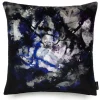 17 Patterns Nebulous Infinity Black & Blue Cushion