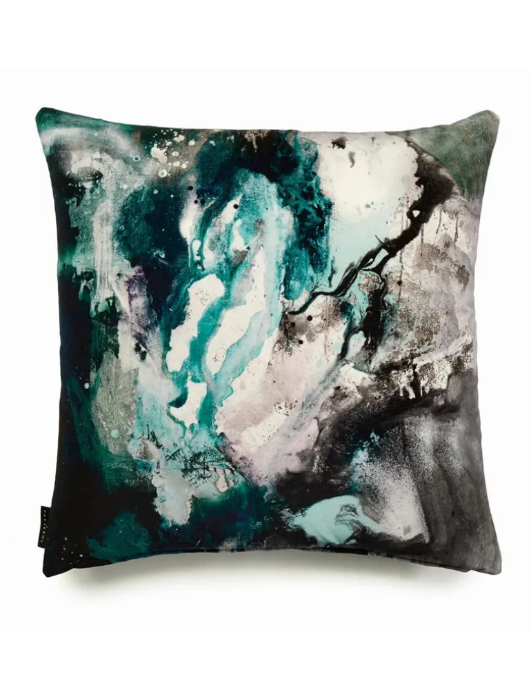 17 Patterns Nebulous Jade Cushion