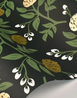 Peonies, Black & Gold RI5151