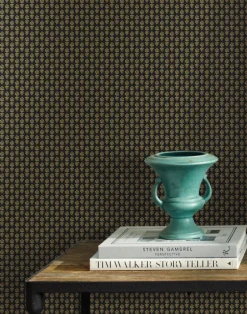 Petal Black & Metallic Gold RP7363