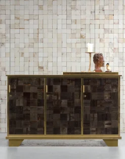 PHE-21 Mosaic Squares White Wallpaper by PIet Hein Eek