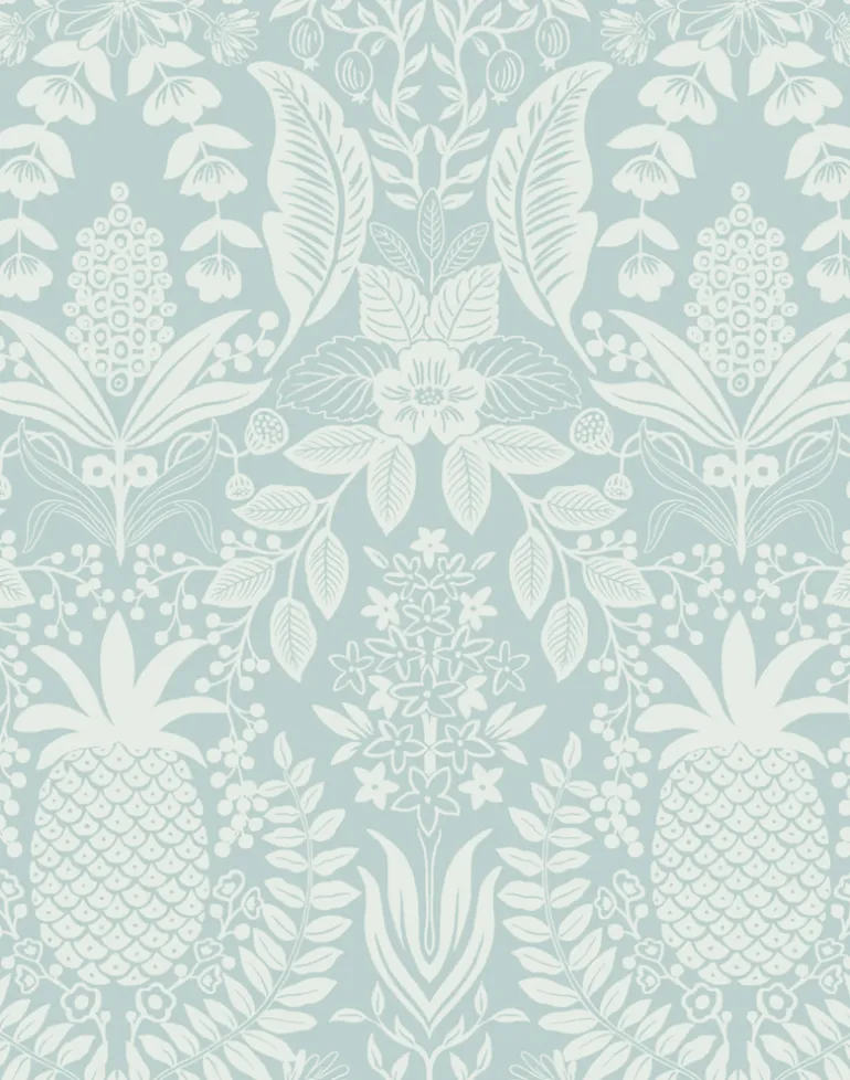 Pineapple Damask Light Blue RF7484