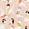Pin-Up Wallpaper, Peachy Keen