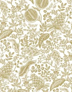 Pomegranate White & Metallic Gold RP7391