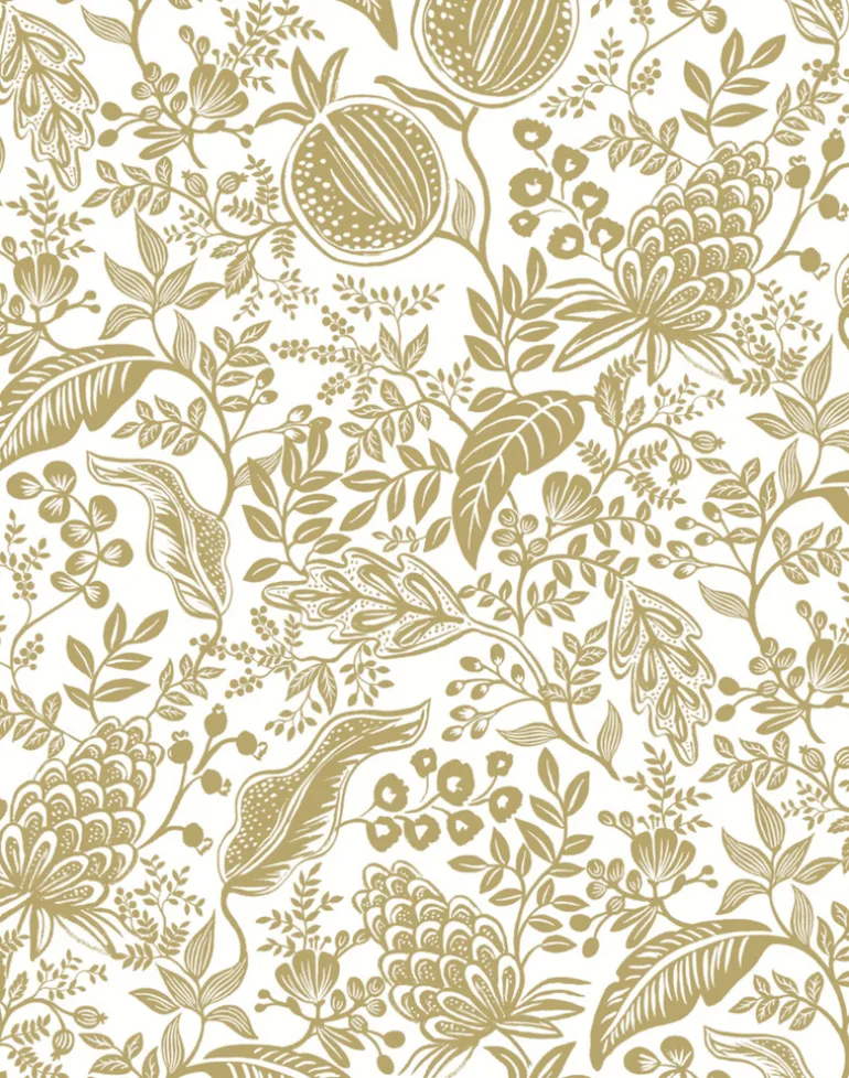 Pomegranate White & Metallic Gold RP7391