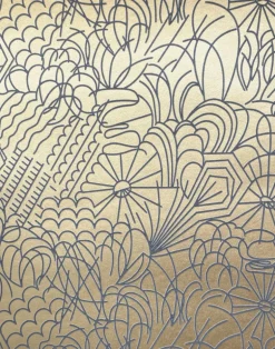 Pop, Grey Flock/Gold Lustre