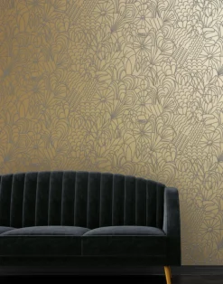 Pop, Grey Flock/Gold Lustre