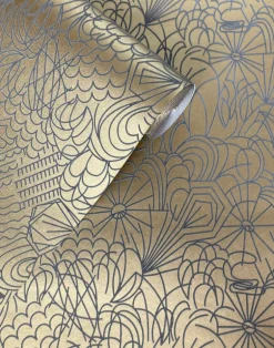 Pop, Grey Flock/Gold Lustre