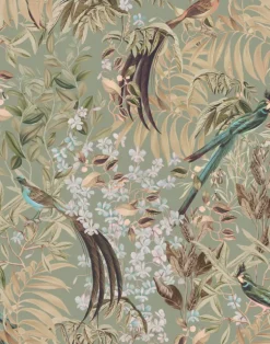 Resplendent Woods Linen Fabric, Willow