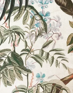 Resplendent Woods Velvet Fabric, Shaded White