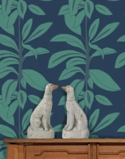 Rubber Plant, Leaves at Midnight