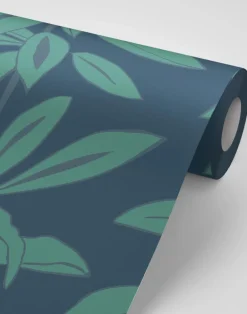 Rubber Plant, Leaves at Midnight