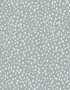 Sakura Spring Linen Fabric, Dusty Blue