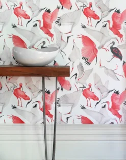 Scarlet and White Ibises, Full Scale
