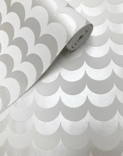 Scoop, White Flock/Silver Lustre