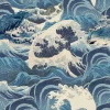 Sea Waves, Light Blue
