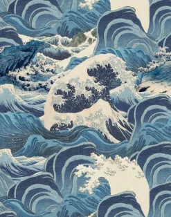 Sea Waves, Light Blue