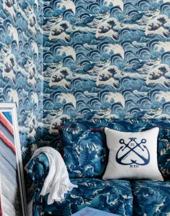 Sea Waves, Light Blue