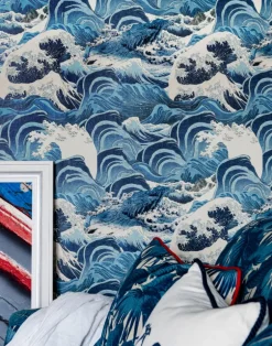 Sea Waves, Light Blue