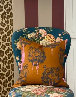 SLB Coco Tiger Mustard Cushion Cover