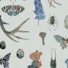Specimens, Blue - Linen Fabric