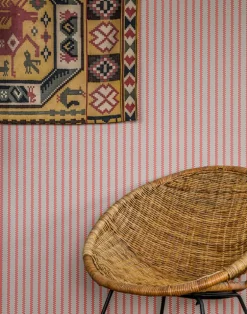 Stitched Stripe, Coral