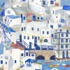 THE MEDITERRANEAN, BLUE & WHITE