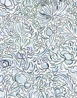 The Wild Field Blue, Cotton/Linen