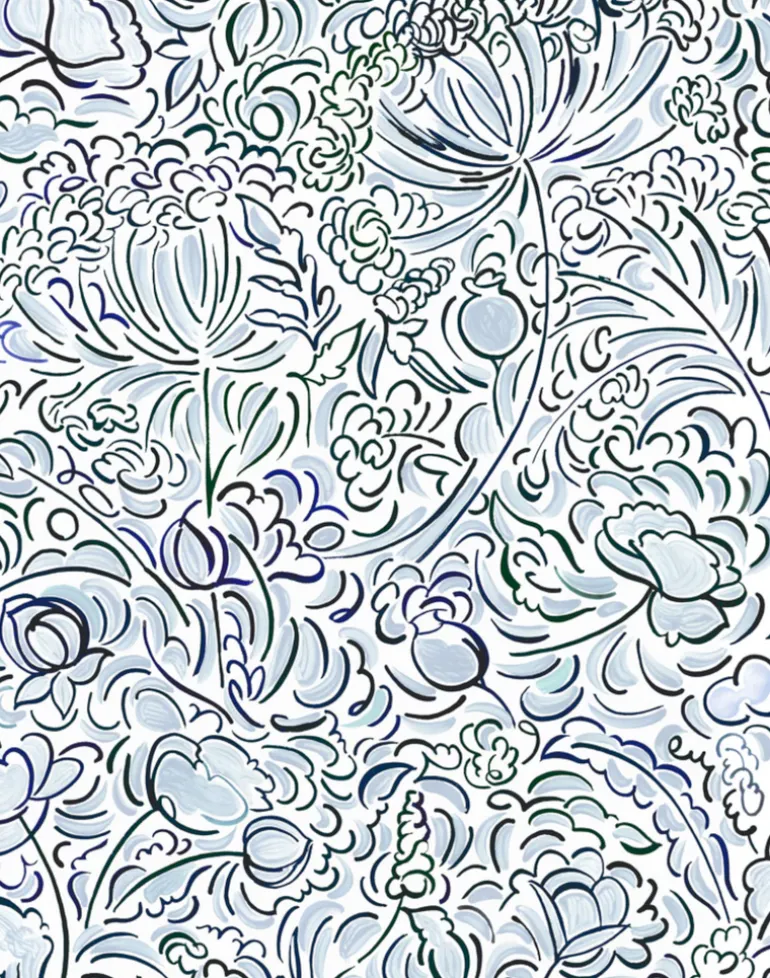 The Wild Field Blue, Cotton/Linen