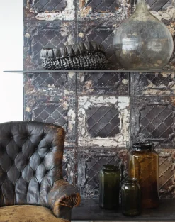 TIN-07 Brooklyn Tins Wallpaper by Merci