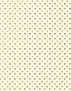 Tiny Flower, Faded Denim