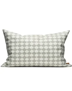 Waves Heavyweight Cotton Fabric, Grey / Grey