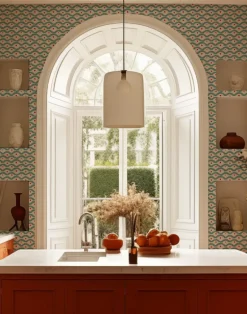 Wiggly Squiggly, Blue and Red - LARGE SCALE