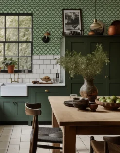 Wiggly Squiggly, Green and Pink - SMALL SCALE