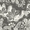 Wild at Heart Linen Fabric, Black